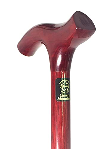 天然木 木製杖 木製ステッキ シニア向けプレゼント杖 ウッドステッキ Cherry Mountain カラーオーク カット時の断面に防カビ塗装するHD仕様