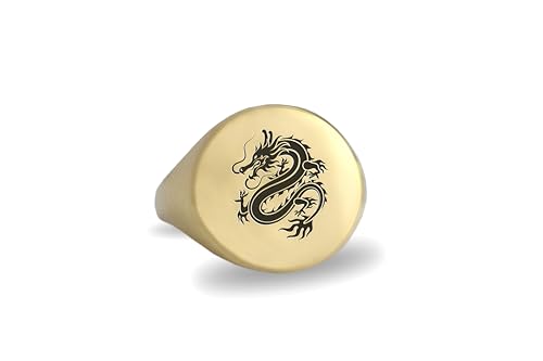 Bague gravée dragon chinois le cadeau idéal pour une touche d'audace