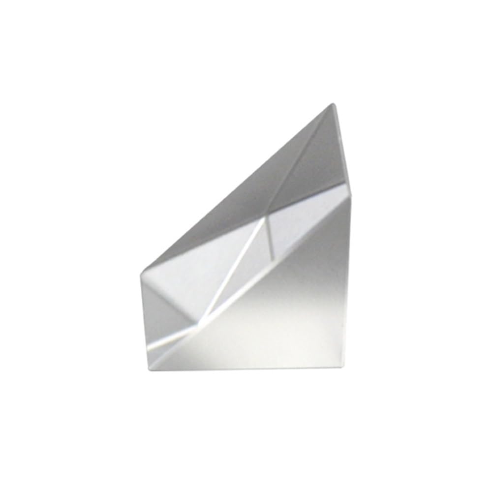 Prisme isocèle à Angle Droit, Longueur 15/50/87/20/60 mm, Prisme de Haute précision, réfraction 90 degrés, Verre Optique Non revêtu (10 x 10 30 mm)