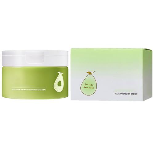 Desmaquillante Natural de Aguacate,Bálsamo Limpiador Facial de Aguacate,Bálsamo Limpiador de Aguacate,Limpiador Suave y Refrescante,Bálsamo Limpiador Fundente de Maquillaje