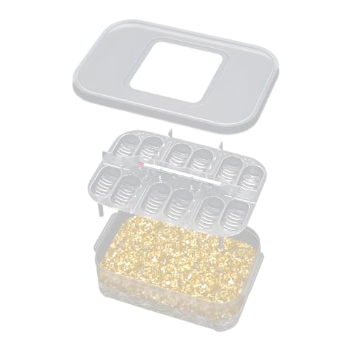 Caja de cría de reptiles, incubadora de huevos de tortuga de tortuga de 12 rejillas, bandeja de alimentación de incubación para lagartos, tortugas, anfibios, melena de león