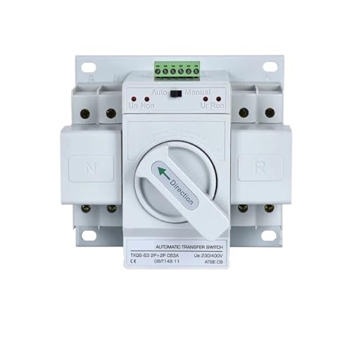 ATS Interruptor de Transferencia Automática Doble Potencia 4P 63A AC230V/400V