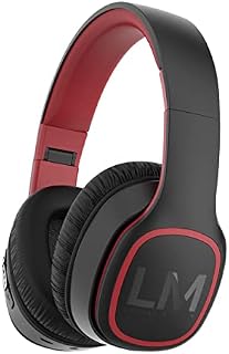 Bluetooth Wireless Headphones Over-Ear, Louise&Mann Bluetooth Headphones Foldable, Wired & Wireless Headset with Built-in Mic, Huge Playtime, Soft Foam Earmuffs and Carry Case for Cell Phones, PC, TV