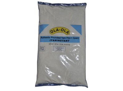 Ola Ola Authentic Pounded Yam Iyan Instant (10Lbs)