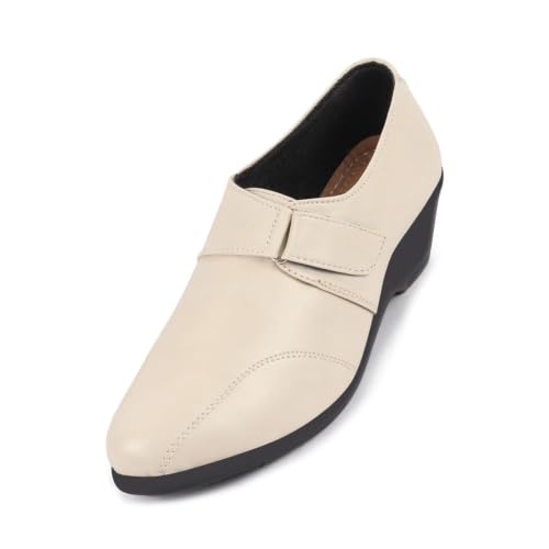Image of FAUSTO Women's Outdoor Fashion Hook and Loop Platform Heel Wedges
