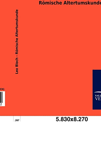 Römische Altertumskunde (German Edition)