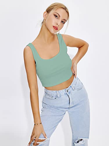 Image of Shasmi Women's & Girls' Solid Sweet Heart Neck Slim Fit Simplicity Tops (TOP 50)