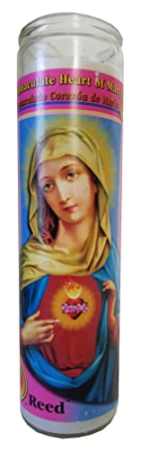 Immaculate Heart of Mary/Inmaculado Corazón de María Pillar Candle