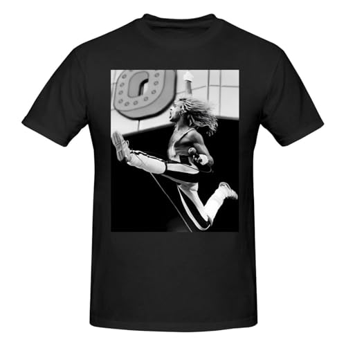 David Music Lee Roth Shirt Men's Crew Neck T-Shirt Cotton Tees Lightweight Tee for Daily Casual Black Medium