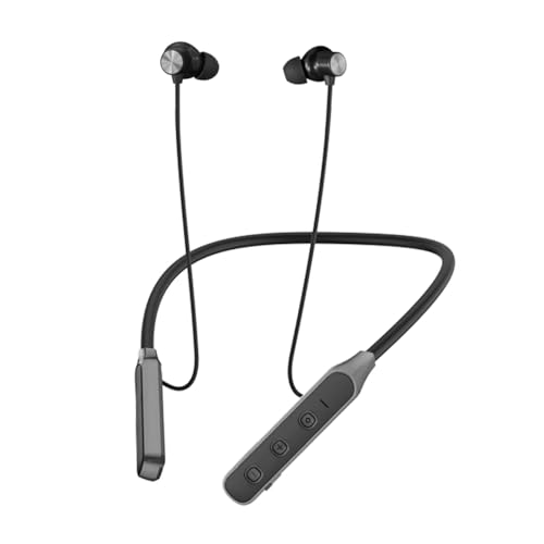 Hmusic ワイヤレスイヤホン bluetooth 首掛け ネックバンド型ブルートゥース5.4 イヤフォン 長時間バッテリー搭載 30H以上連続再生 ENCノイズキャンセリング通話 マイク付き 低遅延ゲーミングモード マルチポイント接続 IPX5防水 ぶるーとゅーすヘッドホン マグネット搭載 iPhone/Android対応 通学/通勤/仕事/スポーツ/web会議/ランニングには落ちない（黒） 商品画像10