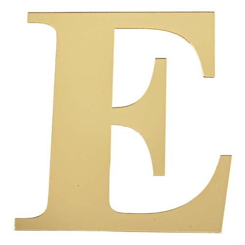 Letras decorativas de acrílico para pared con espejo para crear ambientes únicos de fiesta (E)