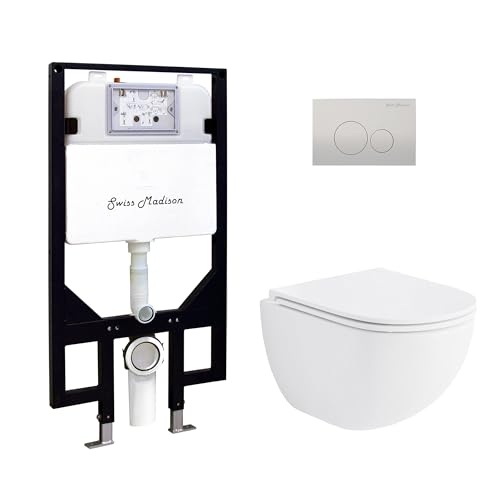St. Tropez Wall Hung Toilet Bundle, Glossy White