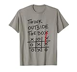 Think Outside The Box – Motivational Tic Tac Toe Design T-Shirt