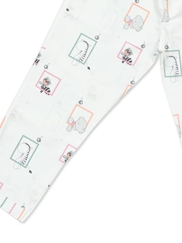Image of MINIMATES Unisex Kids Cotton All Over Printed Night Suit Sleepwear Top & Pyjama Set Full Sleeve with Pockets for Girls & Boys with Buttons /Sleepwear for Girls /Night Dresses