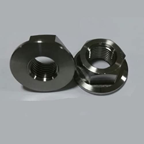 M6 M8 M10 M12 titanium alloy nut hexagon flange nuts - (Size: M12(1pcs))