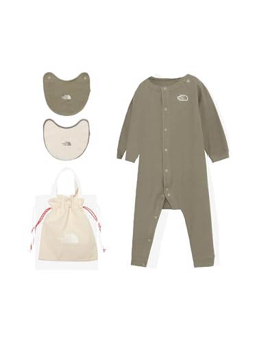 [THE NORTH FACE] [UEm[XEtFCX] p[X B L/S Rompers & 2P Bib }bV[ 80