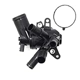 BERTGDA Thermostat de liquide refroidissement, convient for Nissan, DACIA/MERCEDES-BENZ, Renault, Captur, Kadjar, Megane, Scenic Ensemble boîtier de thermostat de liquide de refroidissement moteur