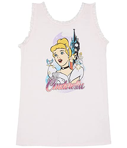 Image of CHASER Girl's Super Soft Vintage Jersey Ruffle Racerback Flounce Tank (Little Kids /Big Kids)