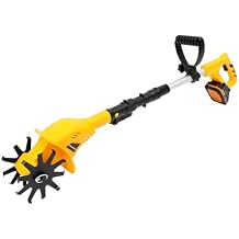 Cordless Tiller Cultivator, Electric Garden Tiller w/250 RPM, 4" Tilling Width, 3.9" Depth, Portable Rotary Tillers, Garden Rototiller for Plowing, Weeding, Turning Over Soil