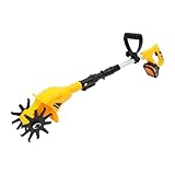 Battery Powered Tilling Machine,20V Handheld Electric Tilling Machine, Cordless Tilling Machine, with 2.0Ah Batteries,for Lawn,Gardening,Soil Cultivation