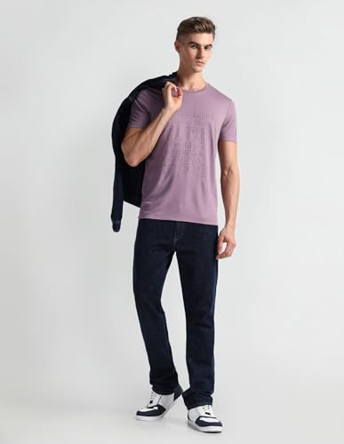 Image of Arrow Men's Solid Regular Fit T-Shirt