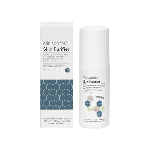Clinisoothe Skin Purifier 100ml HOCI Spray- Hypochlorous Acid Spray Face Mist - Defends Daily Against Pollutants & Impurities-Supports Blemish Prone Sensitive Skin Care