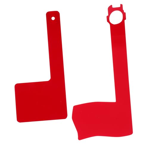 Toddmomy 2 Piezas Bandera para Buzón Roja de Acrílico Diseño Giratorio para Montaje Compatible con Superficies de Pared Variadas Accesorio Exterior Seguro y Fácil de Instalar