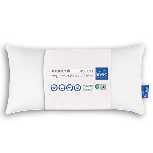 Böhmerwald 109605-34 - Almohada (plumón 100%, 40 x 80 cm, 325 g)