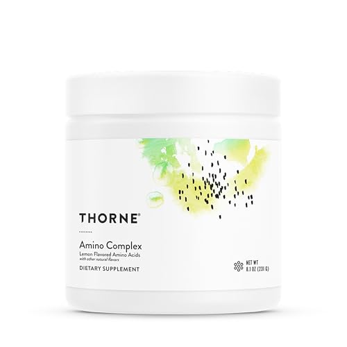 Image of THORNE - Amino Complex - Clinically-Validated EAA and BCAA Powder for Pre or Post-Workout - Promotes Lean Muscle Mass & Exercise Recovery* - NSF Certified for Sport - 30 Servings - 8.1 Oz - Lemon
