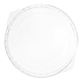 Ipetboom Plato de Vidrio Resistente al Calor para Horno Microondas Molde para Tartas Transparente Apto para Cocina Doméstica Bandeja para Hornear y Servir