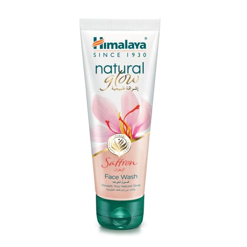 Himalaya Natural Glow Kesar Face Wash | Brightens & Nourishes for Healthy Natural Glow | with Kesar | Soothes and Refreshes Skin | Soap-Free | Paraben