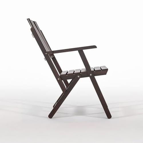 Image of WELL KNOWN Wooden Folding Chair | Portable Foldable Armchair for Balcony, Patio, Living & Drawing Room | Sheesham Wood, Honey Finish (Teak Nature)