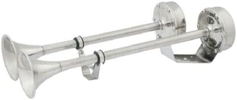 5014631 24 Volt 18-1/2 Inch Dual Trumpet Boat Horn - 123 db 50-14631