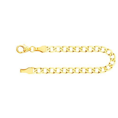EDELIND Armband Herren 333 Echt Gold 3.9 mm Armkette Panzerkette 8K Gelbgold Länge 21cm Bracelet für Männer Goldarmband Made in Germany Cover