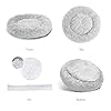 Best-Friends-by-Sheri-The-Original-Calming-Donut-Cat-and-Dog-Bed-in-Lux-Fur-Gray-Medium-30x30 Donut Dog Beds - Orthopedic, Calming, and Elevated