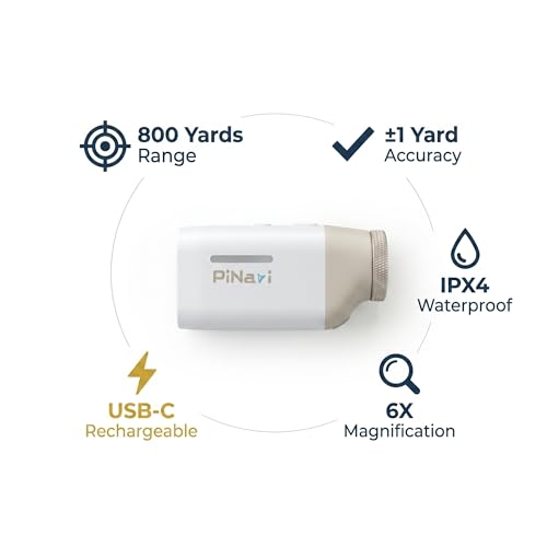 Télémètre de golf ultra compact Mini Plus avec mode pente et batterie rechargeable type C