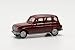 Produktbild herpa 020190-008 Modellauto Renault R 4, originalgetreu im Maßstab 1:87, Auto Modell für Diorama, Modellbau Sammlerstück, Deko Automodelle aus Kunststoff, Farbe: weinrot Miniaturmodell