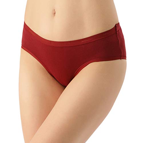 Image of Amante Solid Cotton Low Rise Hipster Panty Pack(Pack of 3)