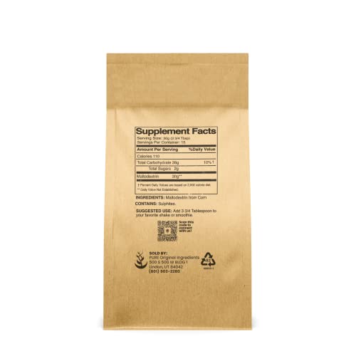 Pure Original Ingredients Maltodextrin (1 lb) Binder & Thickener, Unflavored, No Additives