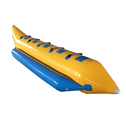 Toogou Towable Tube Inflatable Banana Boat Raft Float Water Game with Electric inflator (6 Seats)