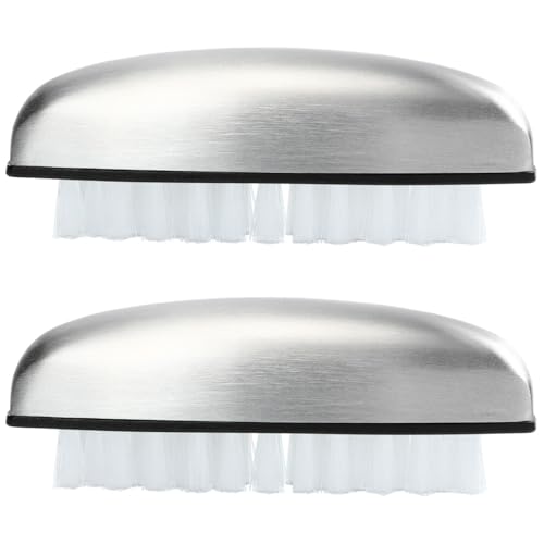 FRCOLOR Nail Cleaning Brush for Manicure with Flexible Bristles Handheld Scrubbing Tool for Fingernail Cleaning and Odour Removal Suitable for Home and Kitchen Use Compact 4X1.6X2.8 Inch