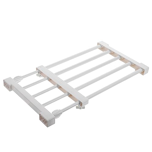 BUGUUYO 1Pc Storage Rack Versatile Wardrobe Shelf Partition for Closet Organization Retractable Clothing Bracket Space Saving Stand for Efficient Home Storage