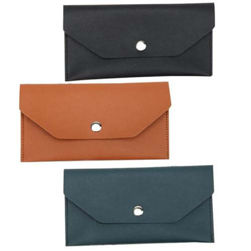 Artibetter Billetera de PU para Hombre 3 Piezas Diseño Elegante y Funcional, Material Resistente y Cómodo para Uso Diario y Ocasiones Obsequios