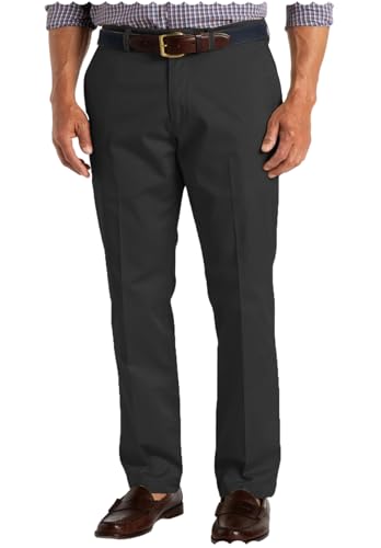 Men's Slim Fit Flat Front Straight-Fit Dress Pants Lightweight Comfort Wedding Trousers