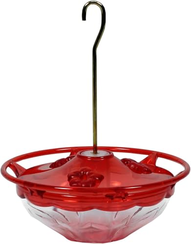 Aspects Mini HummBlossom Hummingbird Feeder, 4 oz, Rose, red, 5'' x 5.5'' x 2.4''' (433)