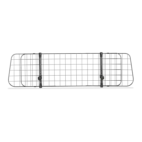 Relaxdays Hundegitter Auto, Trenngitter Universal, verstellbare Breite, Autogitter Maße H x B: 32 x 92-136 cm, schwarz
