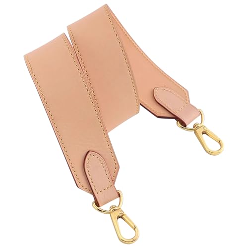 Image of Genuine Vachetta Leather Shoulder Bag Strap Crossbody Replacement for Neverful Tote Bag(APRICOT-Width:1.5in&Length:37.8in)