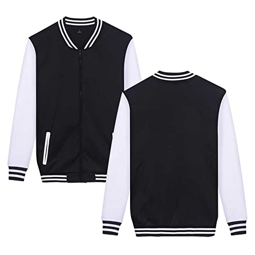 Mowbeat Zipper Baseball Jacket Causal Varsity Jacket University Team Uniform Women Bomber Coats