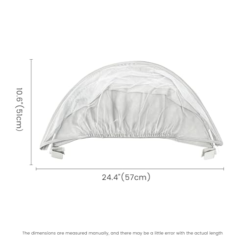 Image of Zoicay Foldable Sunshade Tent for Baby Swing with Blackout Canopy & Reticulated Lattice, Reusable & Removable, Applicable to Swing Chair, Portable & Durable Sunshade Tent
