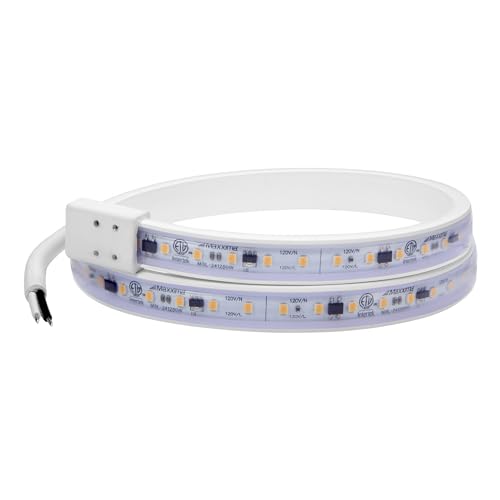 Maxxima 24 in. Hardwired LED Under Cabinet Strip Light, 920 Lumens, 3000K Warm White, Kitchen...